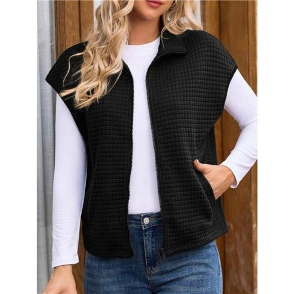 Zip-Up Vest Coat - Picture 4 of 9